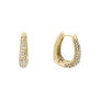 Crystal huggie earrings